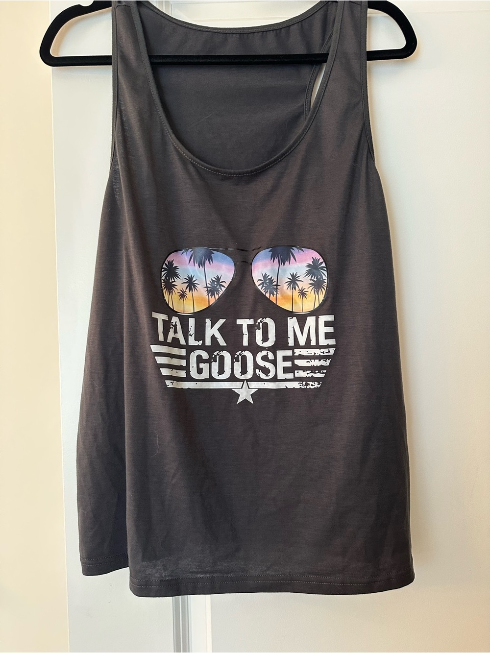 Talk To Me Goose Graphic Tank Top